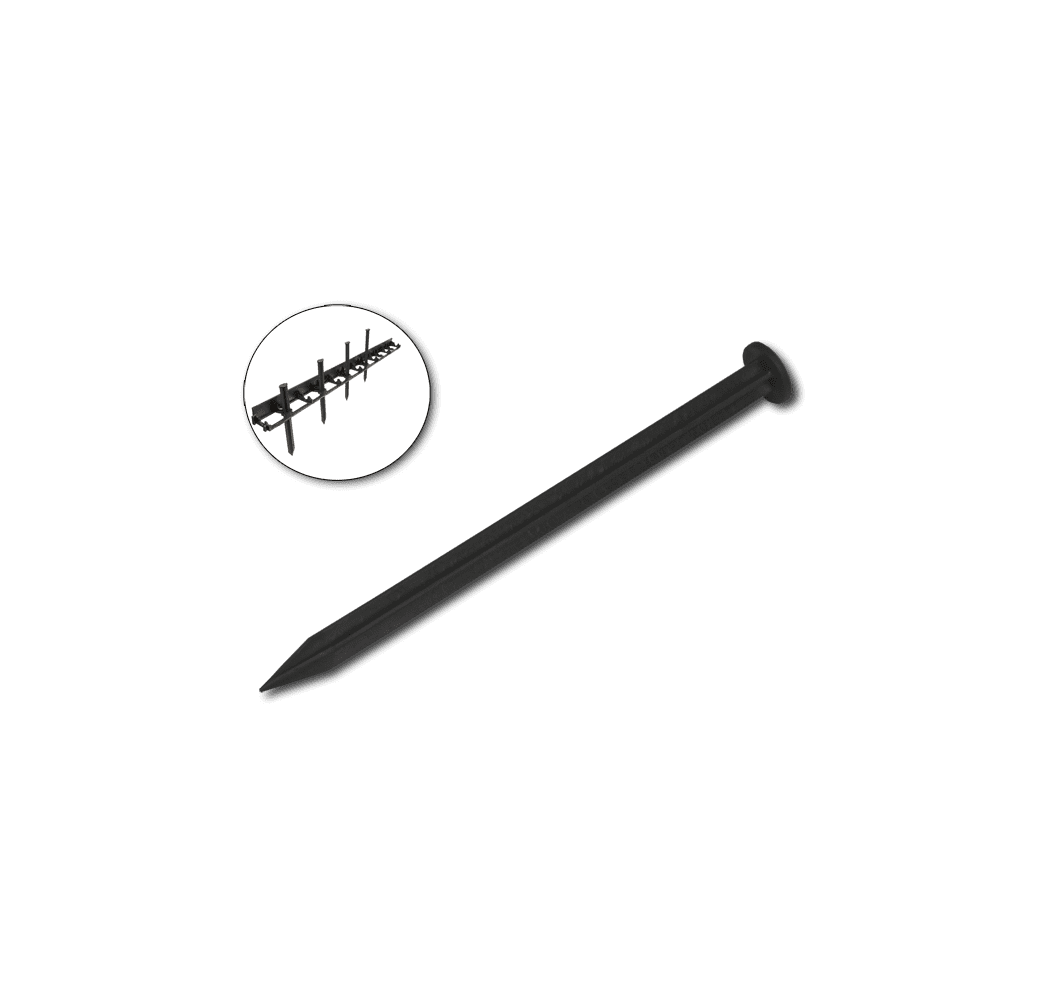 Пластиковый гвоздь для крепления пластикового бордюра